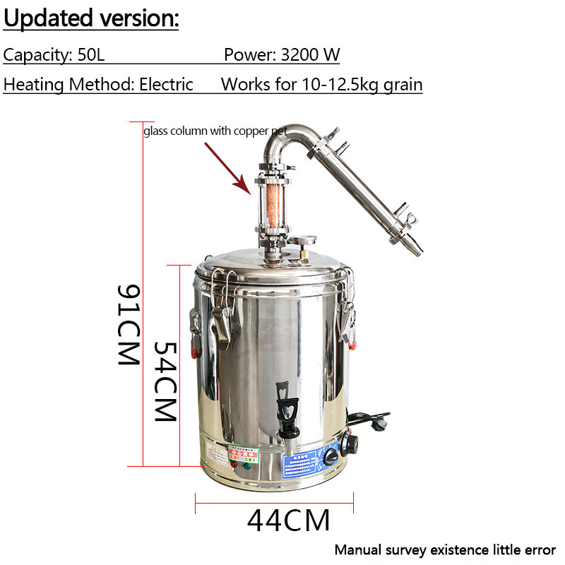 50l Distillatiekolom Alcoholdi - Wine Beer Distillation recensie en prijs
